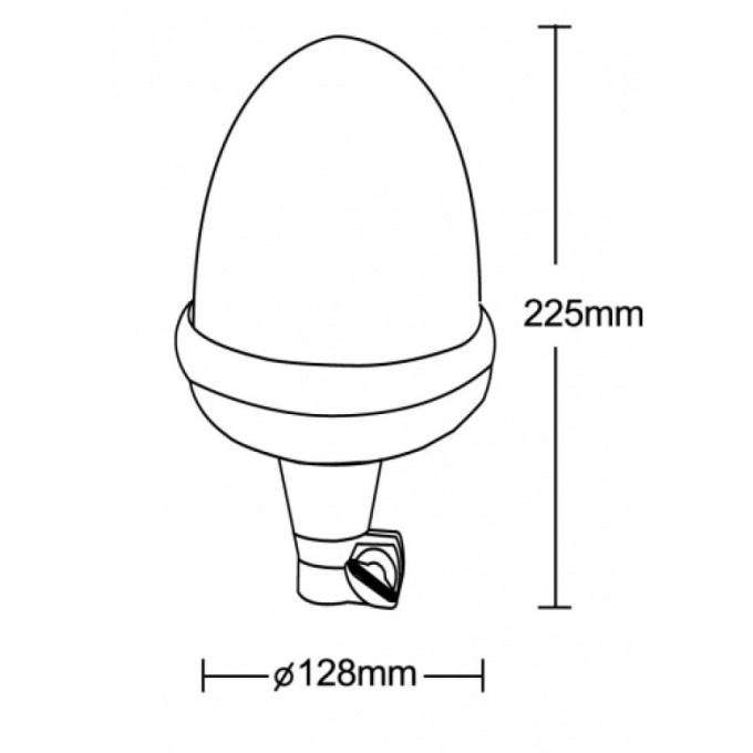 Girofar LED cu prindere Din Pole si amortizor de vibratii